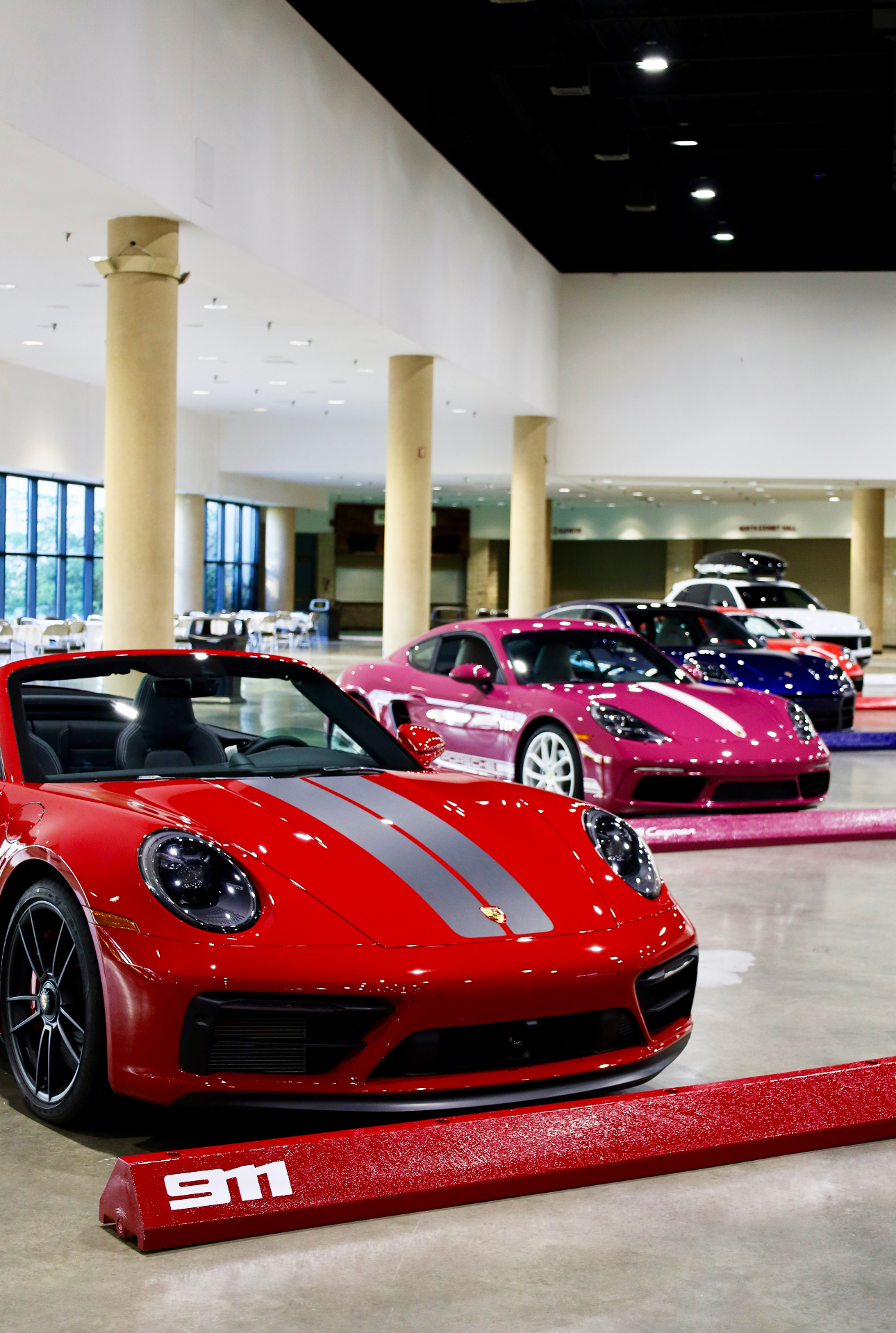 Porsche 911 on display at automotive event