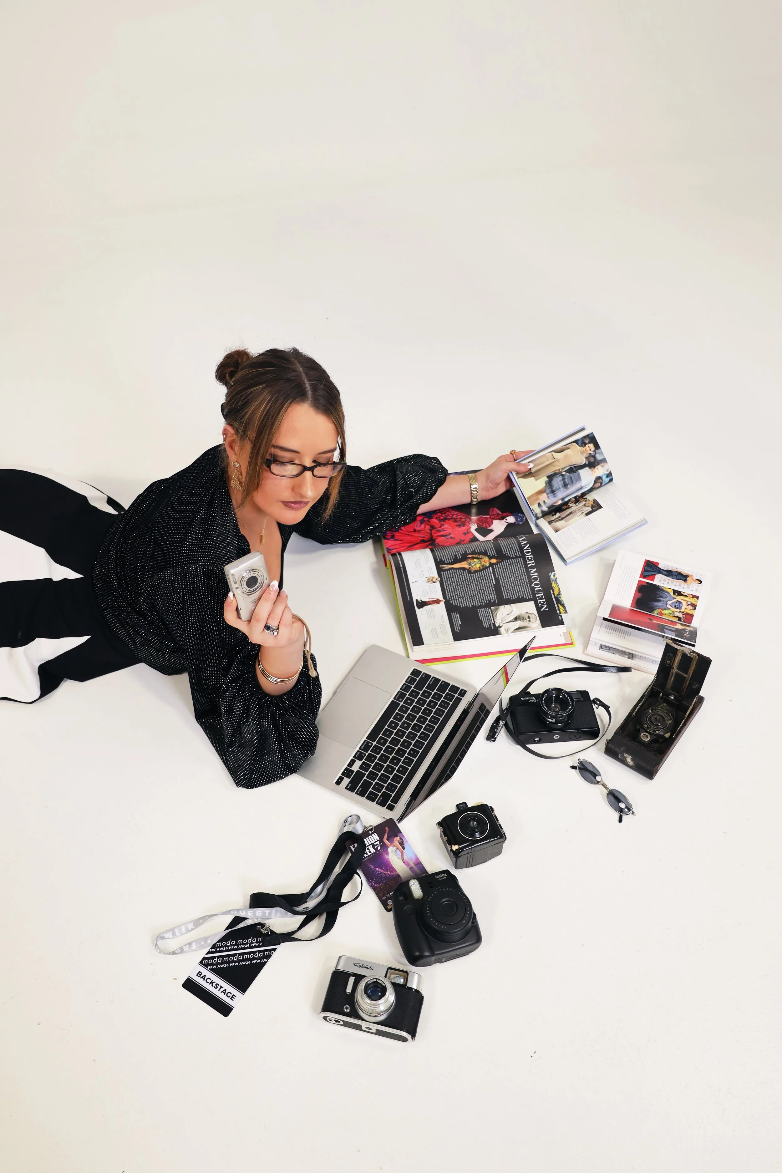Zoë Falkenberg working behind the camera